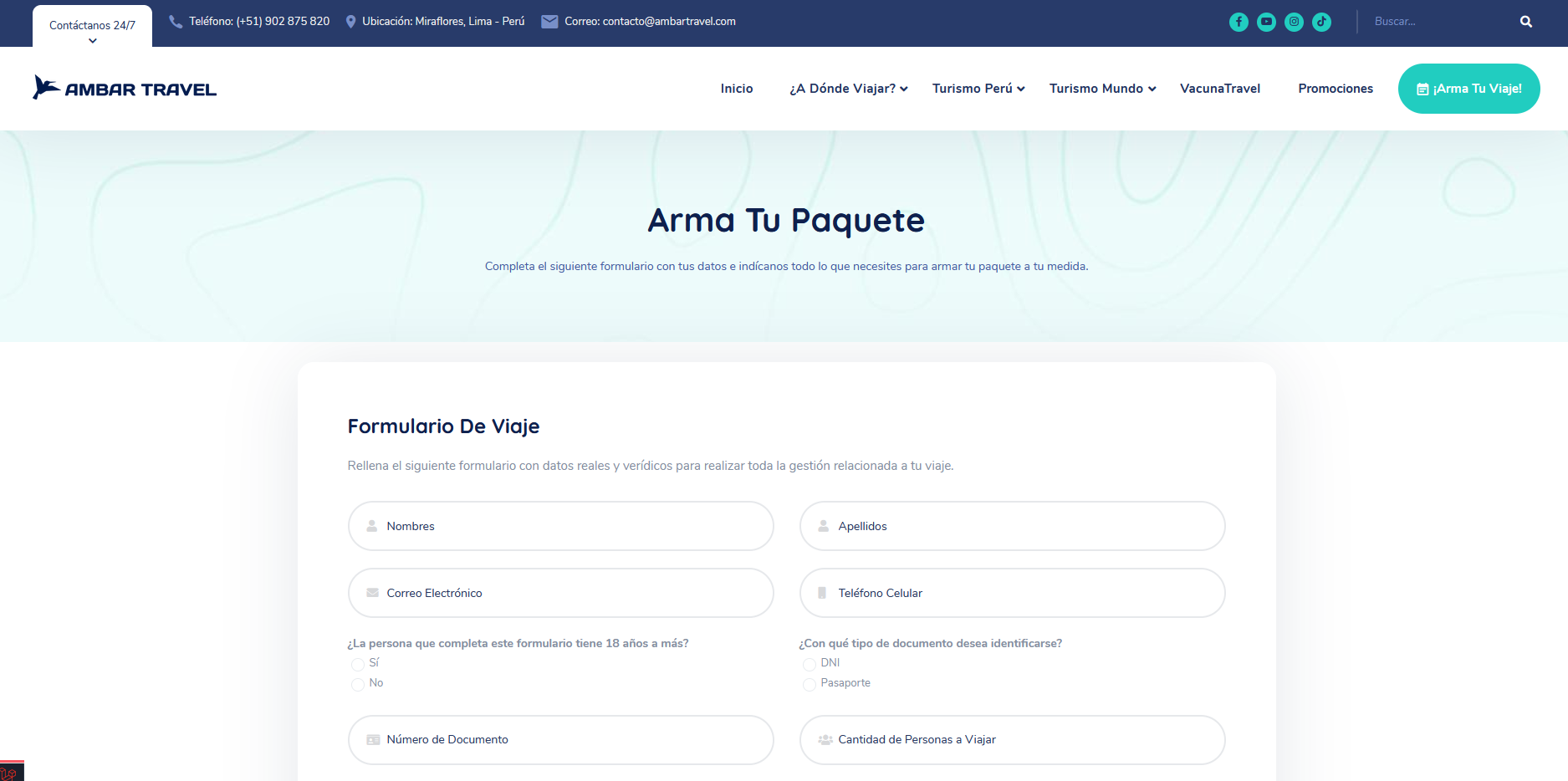 AmbarTravel: Travel Operations Platform