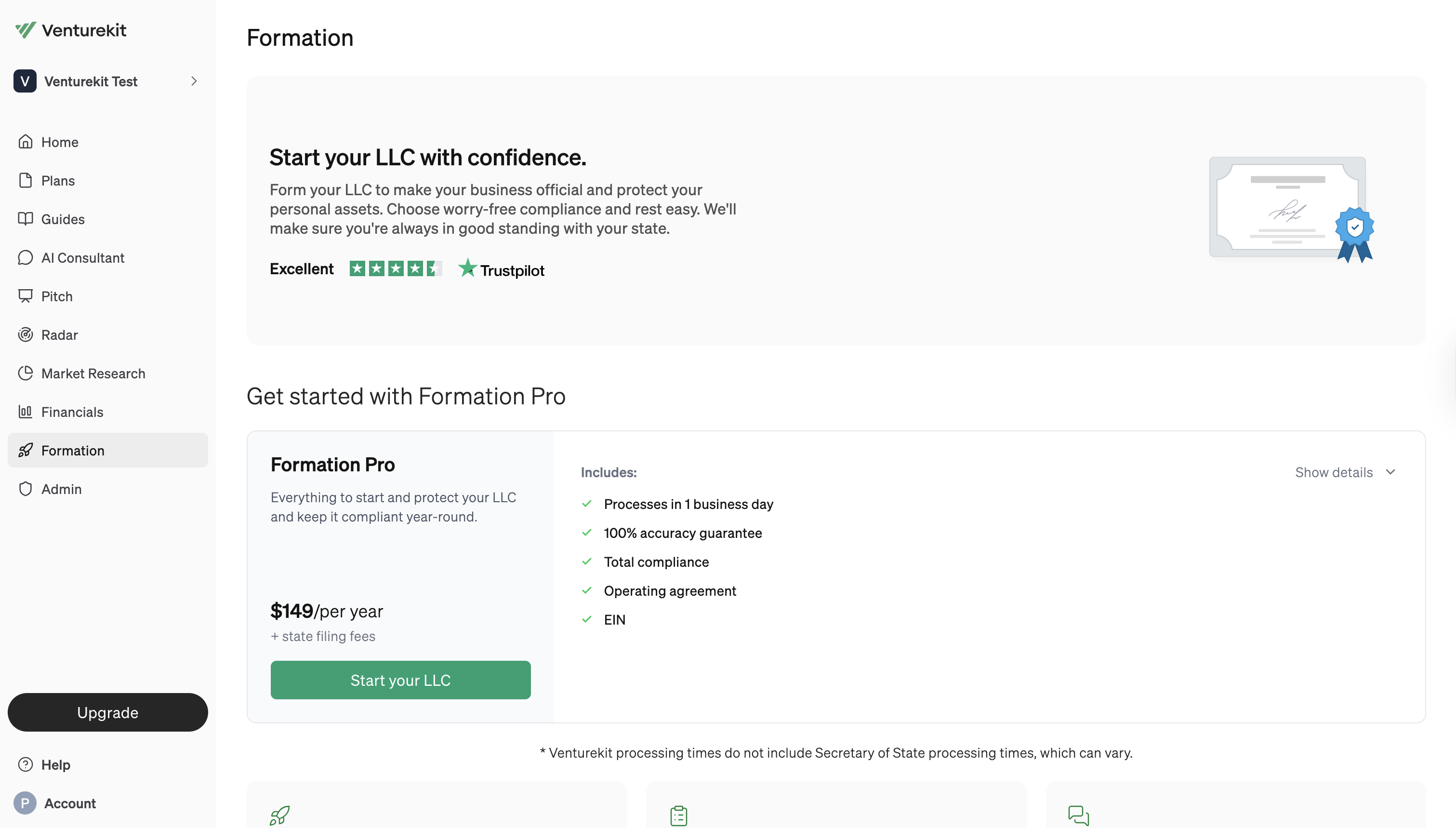 Formation: AI-Powered LLC Formation Platform