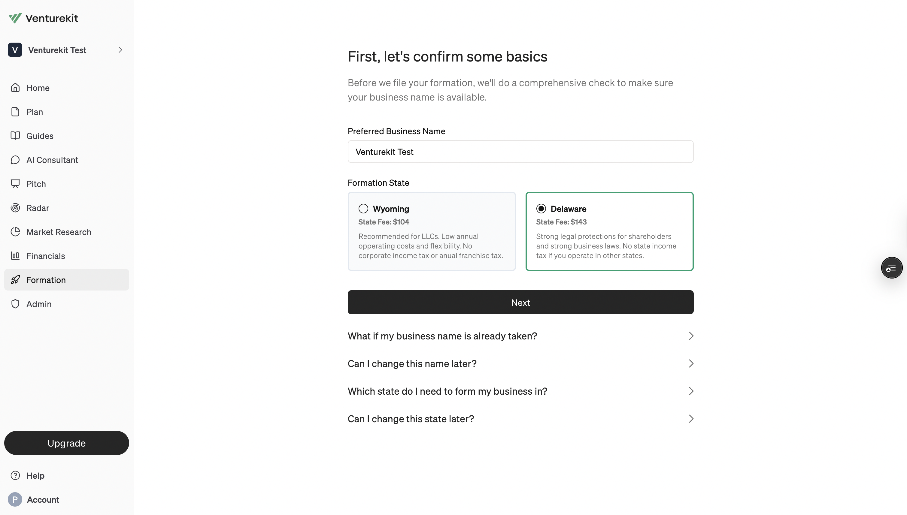 Formation: AI-Powered LLC Formation Platform