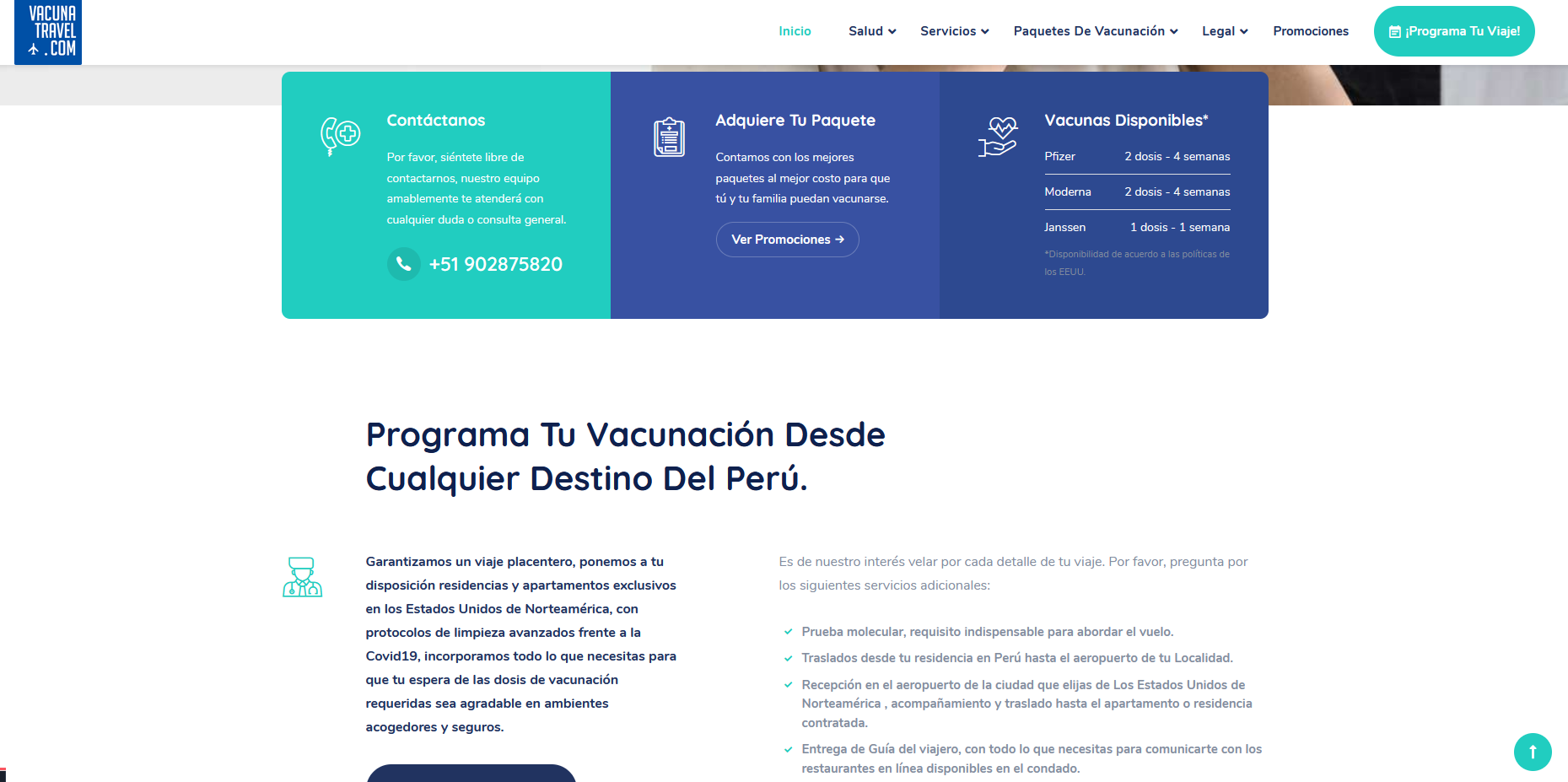 Vaccine Travel Coordination Platform